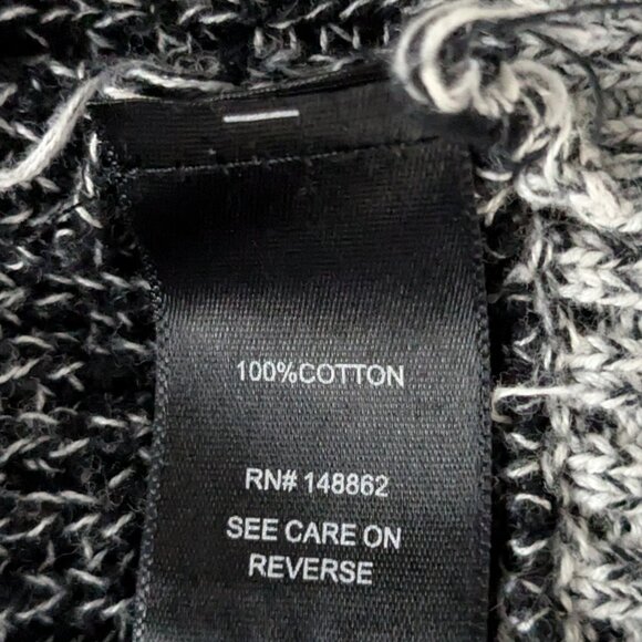 TORRID Gray Stripe Long Sleeve, Open Back Short Pullover Sweater; Size M - L - Picture 5 of 6